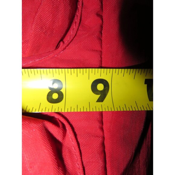 Kipling HB6855 Defea Large Crossbody Handbag in Red Nylon with Leather Handles - Picture 11 of 14